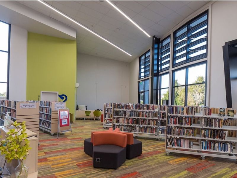 Open light spaces in a new library